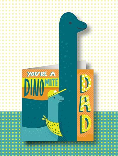 Dino Dad Pop Up Card