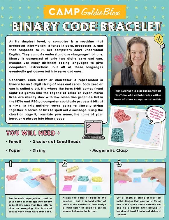 Binary Code Bracelet