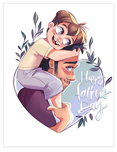 Father's Day - Piggy-back ride 