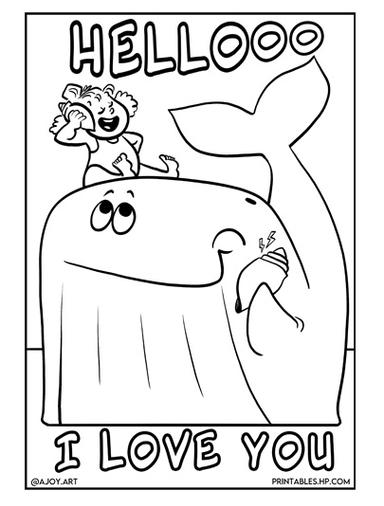 Earth Day Coloring Page Alyson Joy Record Whale Talk