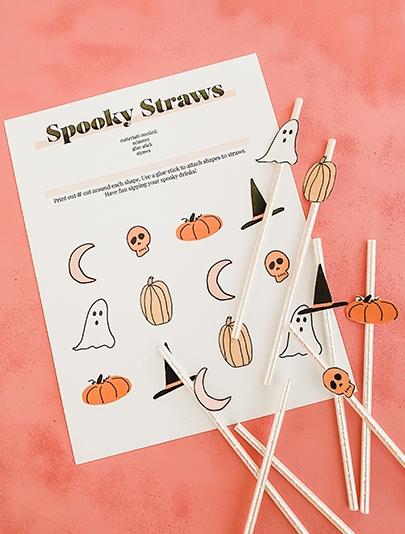 Halloween Spooky Straws