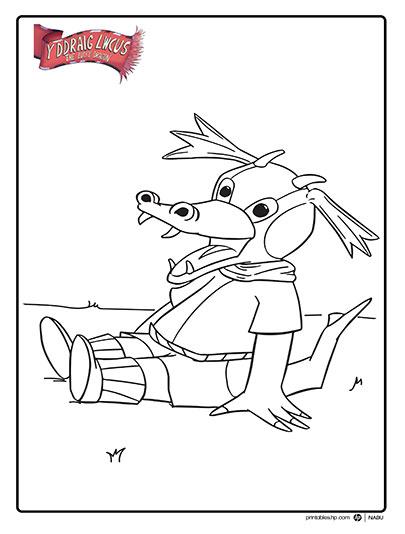 Lucky Dragon Coloring Page 3