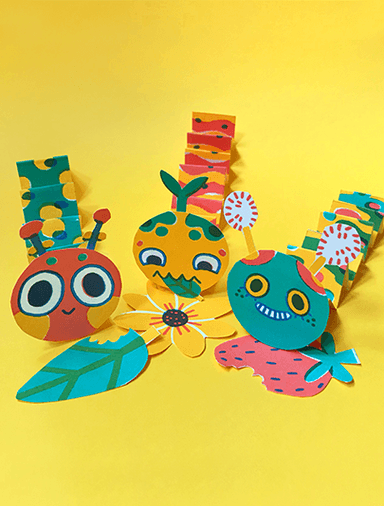 Create A Caterpillar Craft Easter and Spring Series