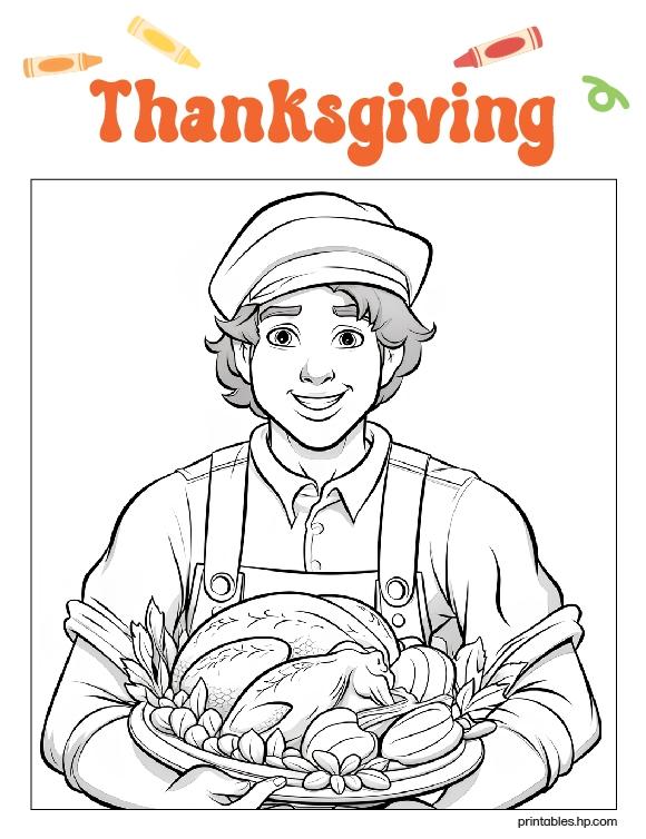 Thanksgiving Coloring 04