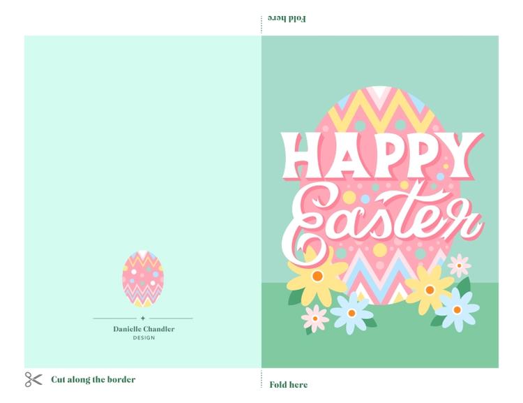 Happy Easter Card by Danielle Chandler
