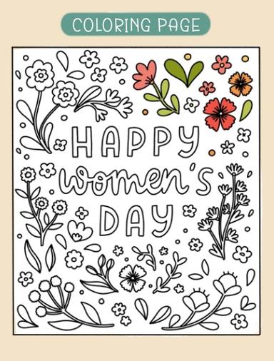 Women’s Day_annalunakdraws_coloring page