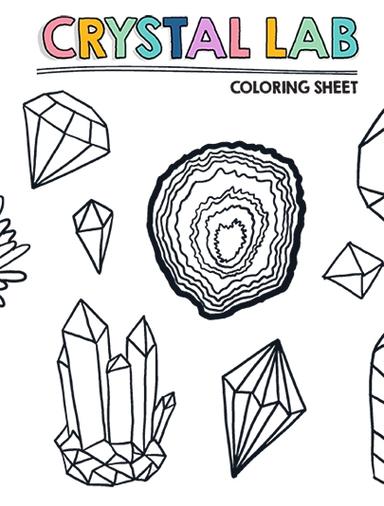Crystal Lab Coloring Sheet Learning Worksheet Goldieblox