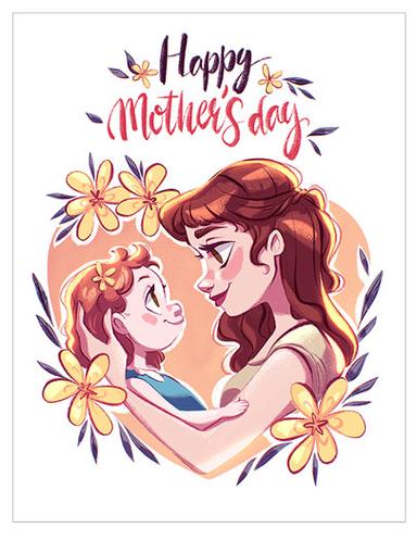 Mother's Day -  My best friend card - Madie Arts