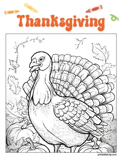 Thanksgiving Coloring 03
