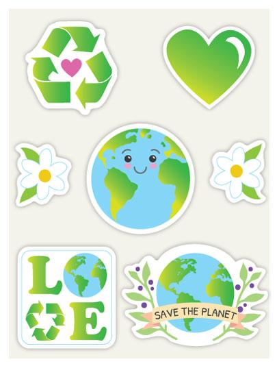 Earth Day Stickers 1