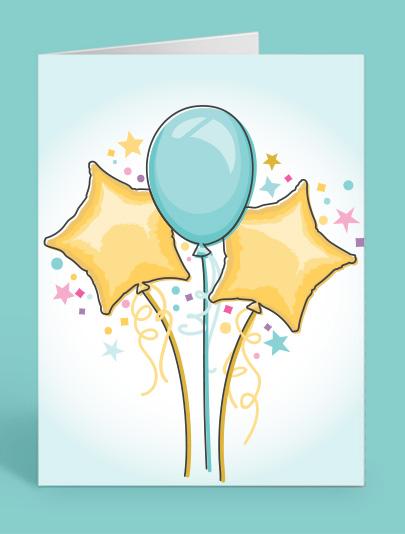 HP Graduation Card - Balloons! 