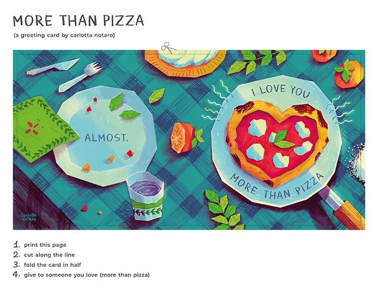 More Than Pizza Card