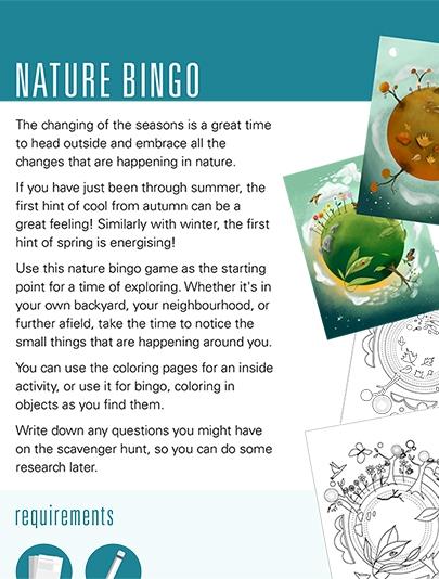 Nature Bingo - Ages 4-8